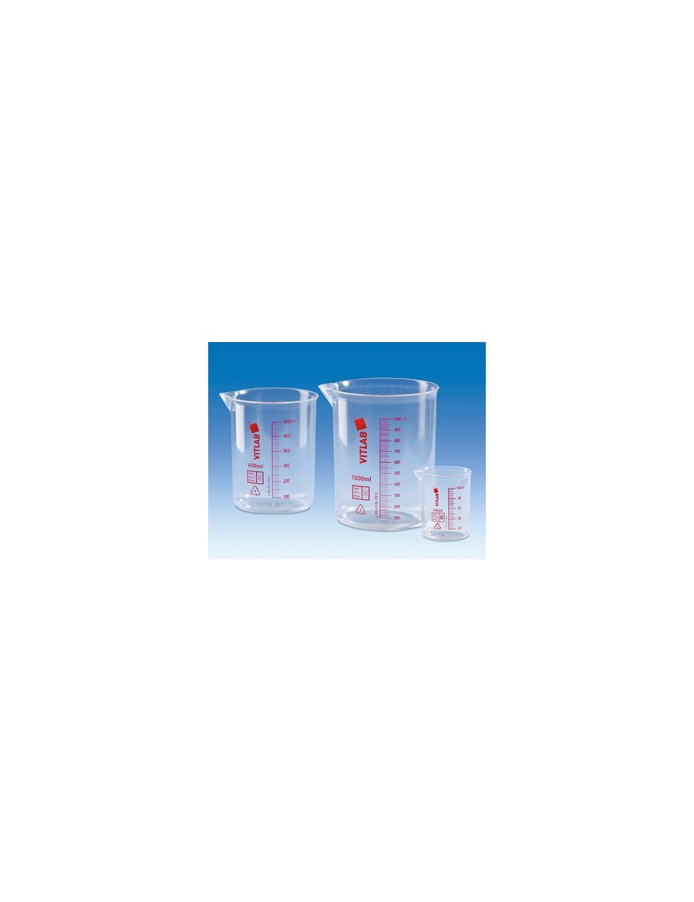 BECHER PLASTIQUE PMP ROUGE 10 ML